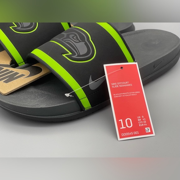 Seattle Seahawks Nike Offcourt Slide Sandals DD0545-001 Mens 8, 10, & 11 NEW - Picture 10 of 13